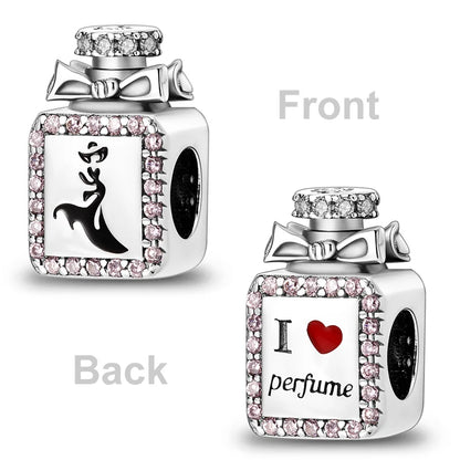2026 Hot Sale Charms Bead 925 Sterling Silver Pink Butterfly Luminous Firefly Dangle Fit Bangle Bracelet Necklace DIY Jewelry