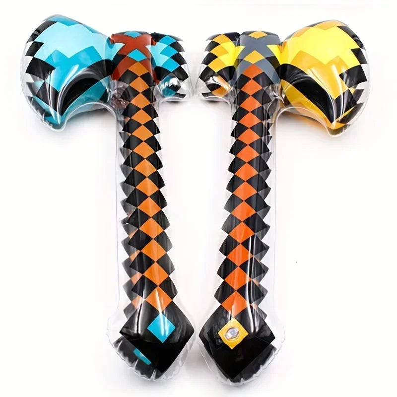 Pixel Style Toys Gemstone Sword Gold Sword Toys Home Games Inflatable Supplies Swords Christmas Gifts