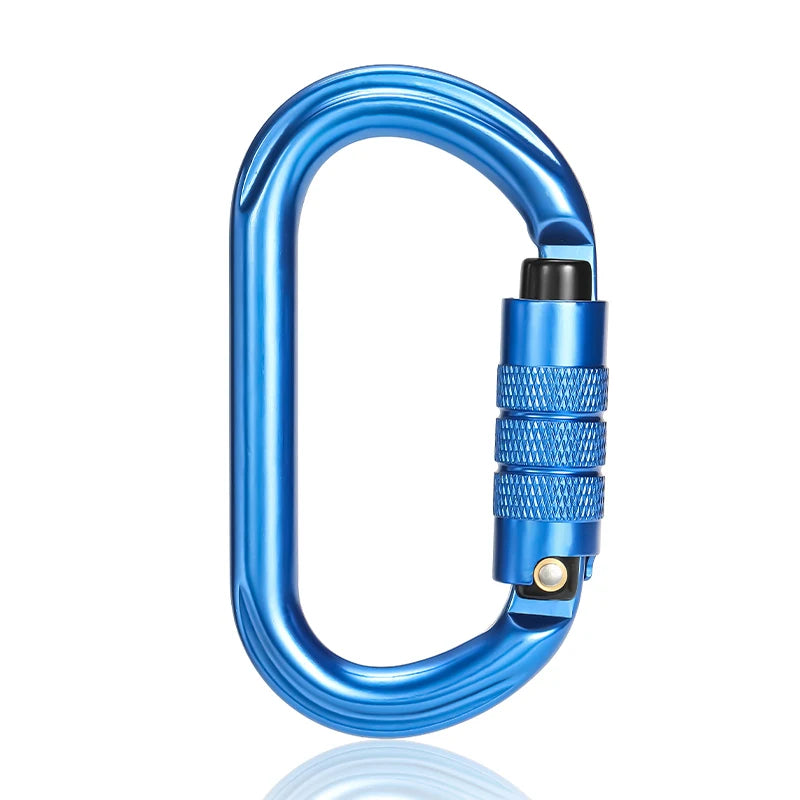 CLIWIZ Brand 25KN Auto Safety Lock Outdoor Professional Climbing Carabiner O Shape Aviation Aluminum Hooks