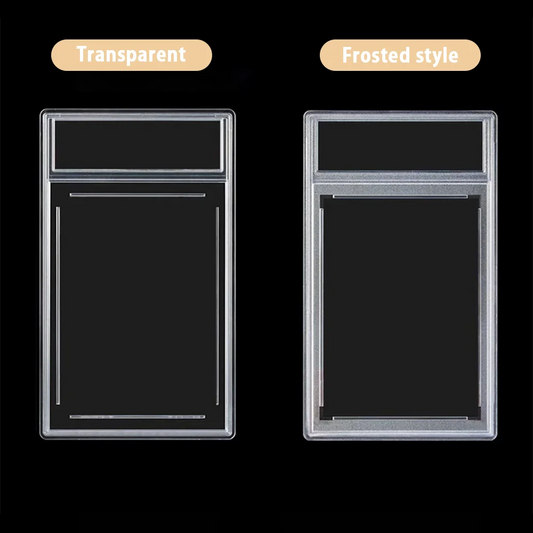 5PCS Frosted Frame and Transparent Type Storage Anti-UV Card Brick for Collector-Grade Protection for Card Slabs