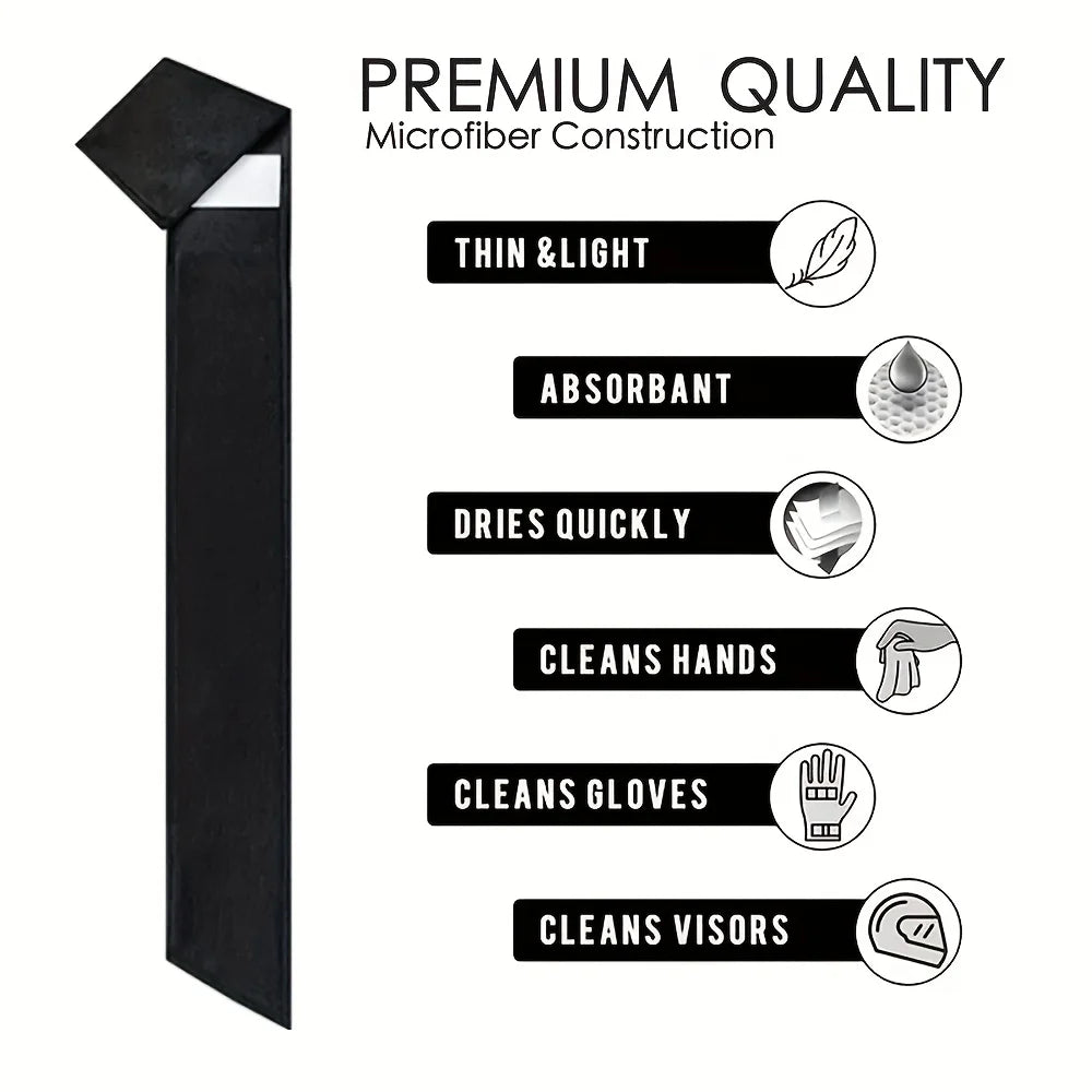 Streamer Football Towel, Thin Sports Towel, Dries Hands And Football Accessories White, Black（8x57cm/3x22.4in）