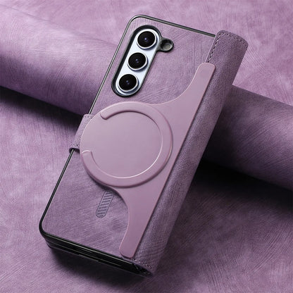2 in 1 Magnetic Zipper Cards Solt Wallet Leather Case For Samsung Galaxy Z Fold 8 ultra 7 6 5  Wireless Charging Bag Purse Cover