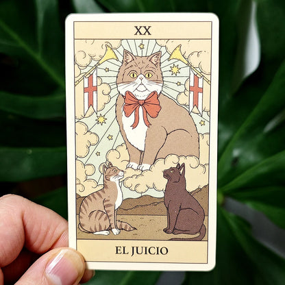 Cats Rule The Earth Tarot 10.3*6cm for The Feline-Obsessed Spanish Edition 78-Card Deck