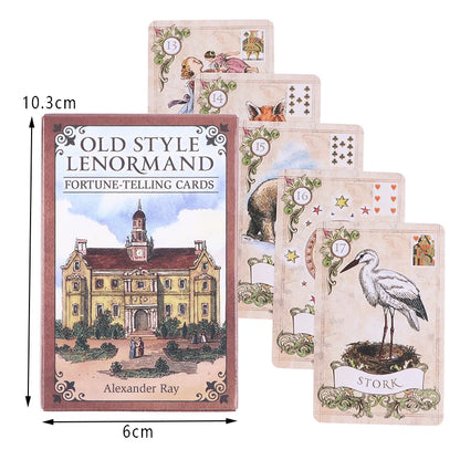 Old Style Lenormand Oracle Card Tarot Card Party Prophecy Divination Board Game