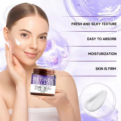 50g Collagen Retinol Niacinamide Day and Night Moisturizing Cream, Moisturizing and Firming, with a Silky Texture Suitable for All Skin Types