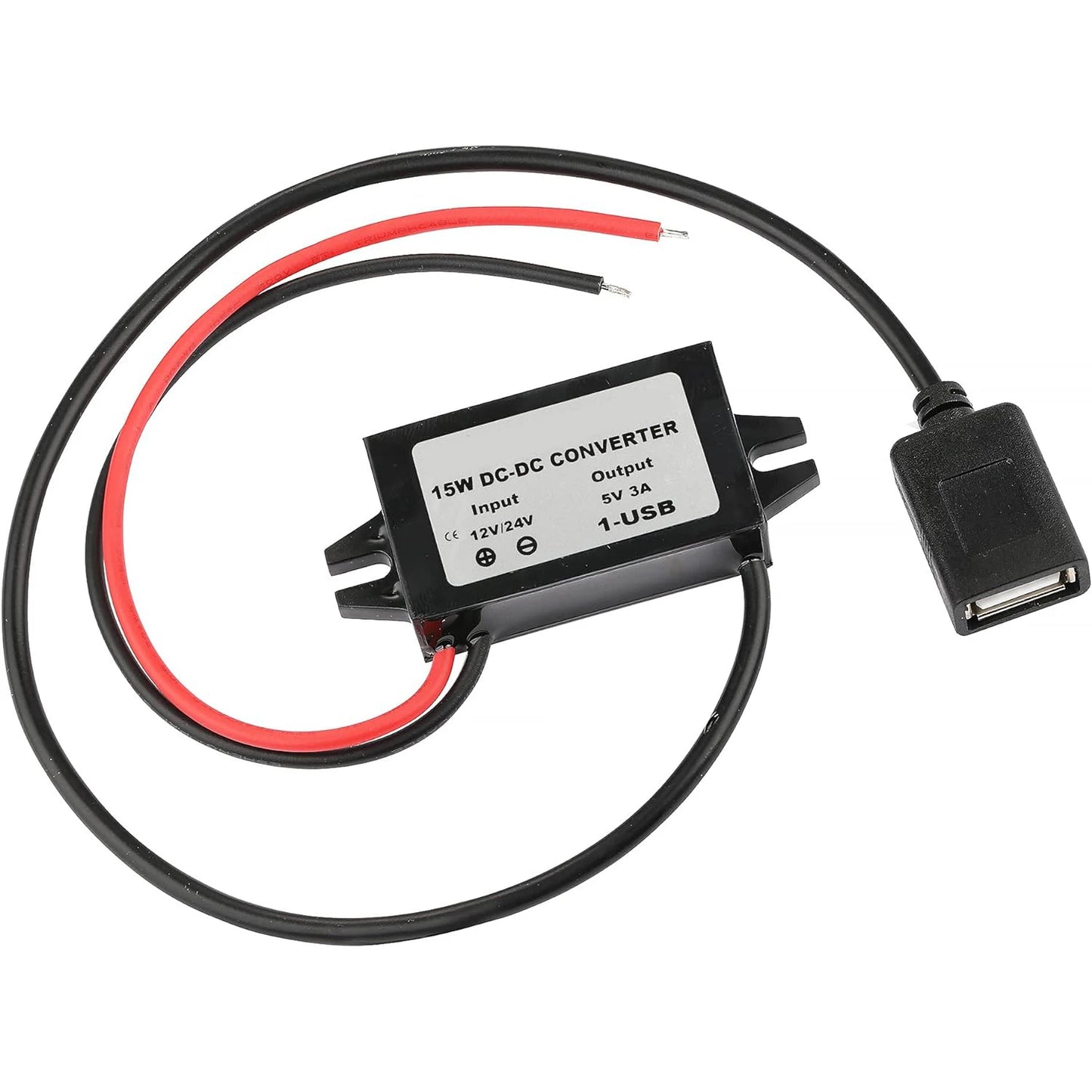 Waterproof 12V to 5V Converter DC-DC Step Down Module Power Adapter USB-A Female/Type C/dual USB/open Wire Connector