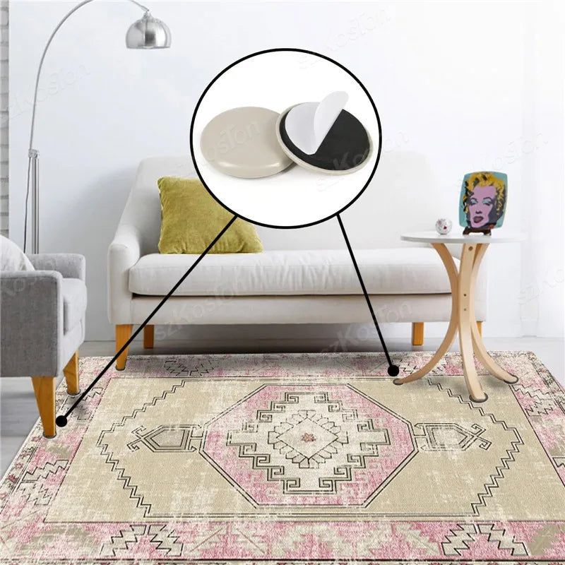 8pcs/lot Round Furniture Gliders Self Adhesive Teflon Sliders Sliding Block Table Chair Leg Mat Floor Protector Mover Pads  ﻿