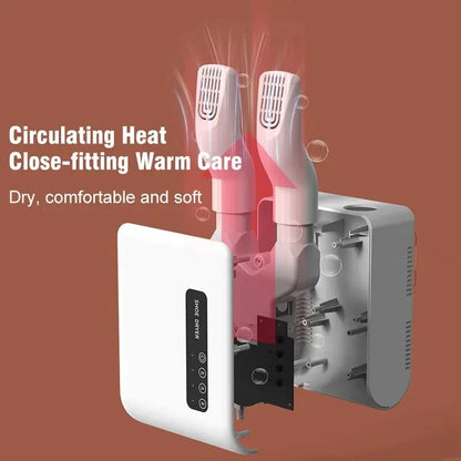 220V Electric Shoe Dryer, Portable Shoe & Boot Drying Machine with Sterilization Deodorization, Heated Foot Protector for Gloves