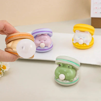 Creative Cute Animal Spit Bubble Burger Stress Relief Pinch Children's Toy Anti-stress Relief Squishy Toy Funny Vent Squeeze Toy