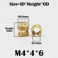 M4x4x6  100pcs