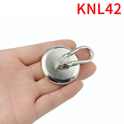 Magnetic Hooks Strong Heavy Duty Neodymium Hooks With Swivel Carabiner Hook For Refrigerator 1pcs Magnetic Materials