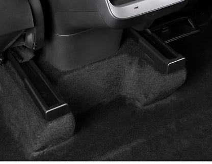 CHTNBO 4pcs Seat Rail Cover Protector For Tesla Model 3 Y Juniper Accessories 2026 -2021 Rear End Pieces Backseat Slide