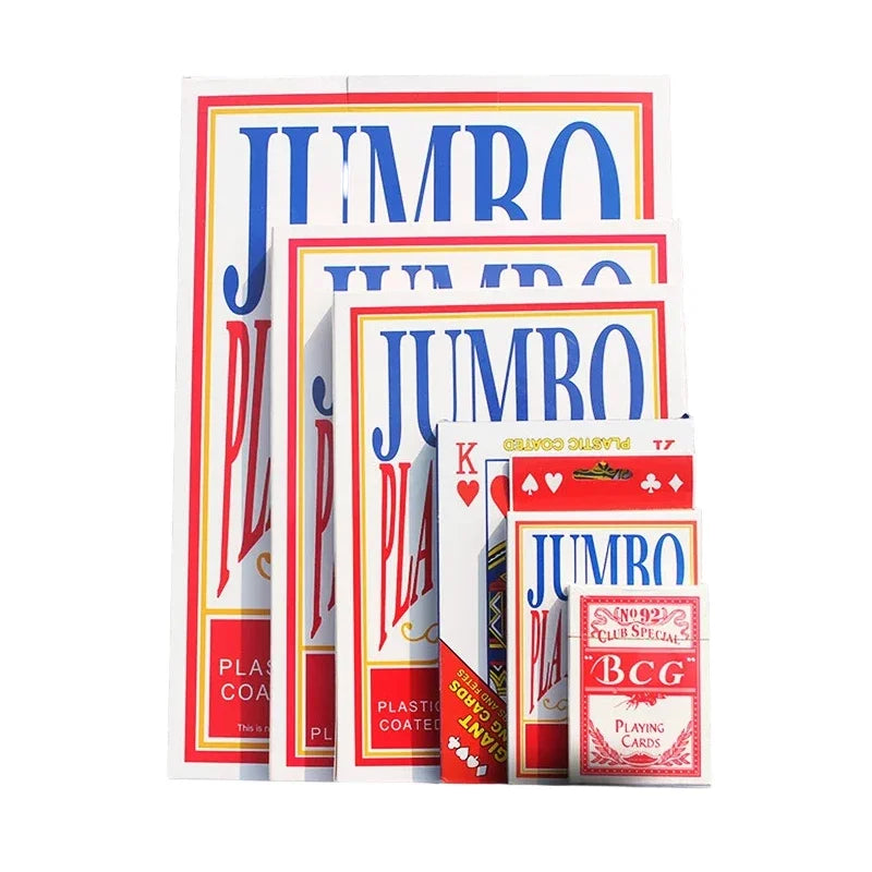 2/4/6/9 Times Creative Design of Large Size Jumbo Playing Cards Toys Board Game Magic Tricks Tools Fun Party Games for Adult