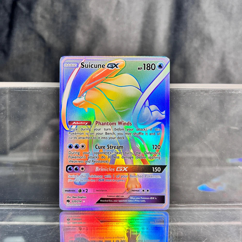 PKM Proxy Cards Classic Charizard Mew With Ex Single Cards Collection PTCG Suicune Gx Tyranitar Gx Lost Thunder Foil Card
