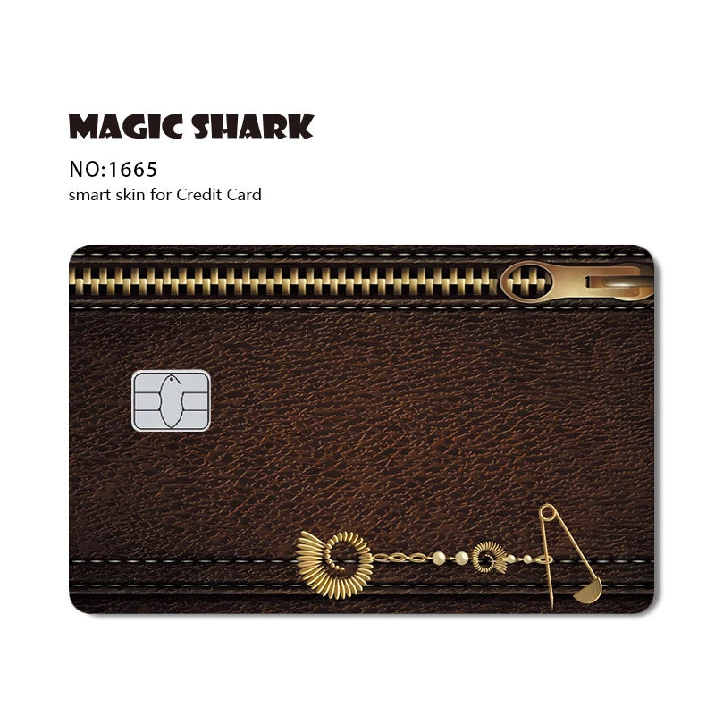 Magic Shark Fashin King Poker Money Game Controler Dragon 3M Matte Thin Sticker Film Skin for Debit Bank Credit Card