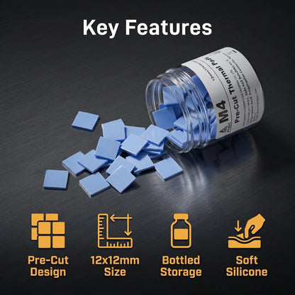 Thermal Pads thermal pad 6W IC heat sink Chip High Thermal Conductivity Self-adhesive Mobile Phone Motherboard Repair Silicone