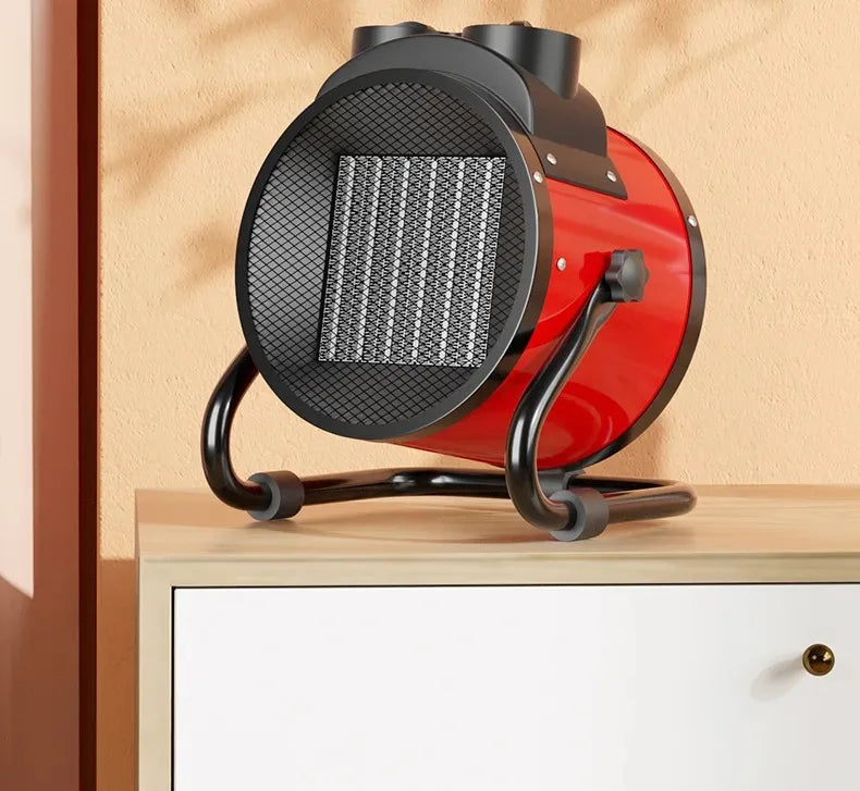 Portable 2000W Space Heater with Fan 2 Heat Settings Adjustable Thermostat Fan Mode Tip Over Overheat Protection for Indoor