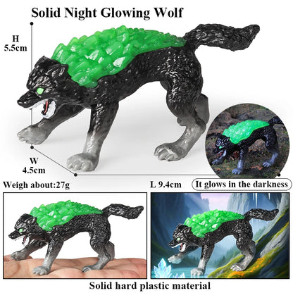 Oenux White Tiger Griffin Cerberus Lion Panther Tree Monster Fire Dragon Dinosaurs Model Action Figures Collection Kid Toy