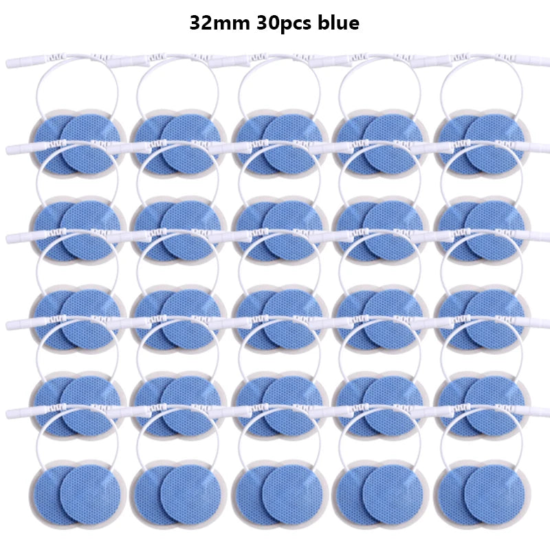 32mm Non-woven Fabric Electrode Pads Replacement For Tens EMS Nerve Muscle Stimulator Body Massager Patches