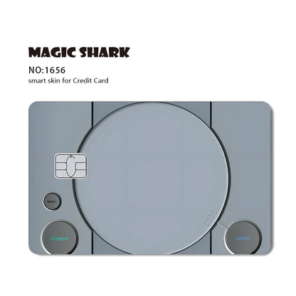 2025 New Magic Shark Anime Money Charge 404 Error ID Game Machine Film Skin Sticker for Debit Bank Credit Card