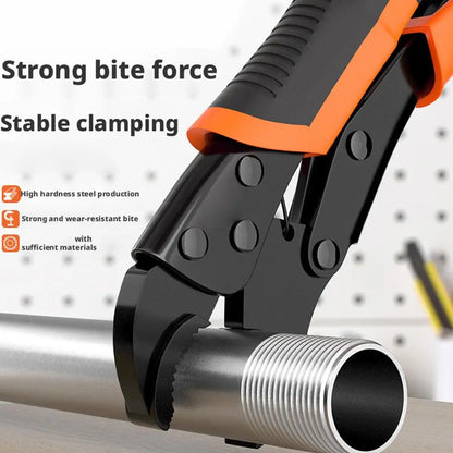 7/9/10 Inch Strong Locking Pliers Universal Multifunctional Pressure Pliers Round/Straight/Tip Mooth Pipe Wrench Hand Tools