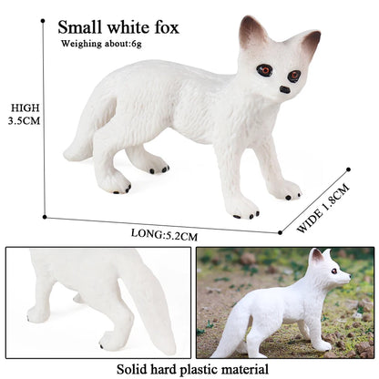 Oenux Arctic South Pole Animals Simulation Penguins Polar Bear Wolf Beluga Whale Action Figures Model Figurine PVC Kid Toy Gift