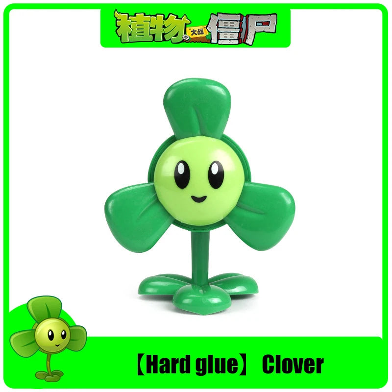 Funny Plants vs. Zombies 2 Hard Glue Peashooter Gatling Pea Shooter Sunflower Action Figure Model Dolls Shooting Toys Kids Gifts