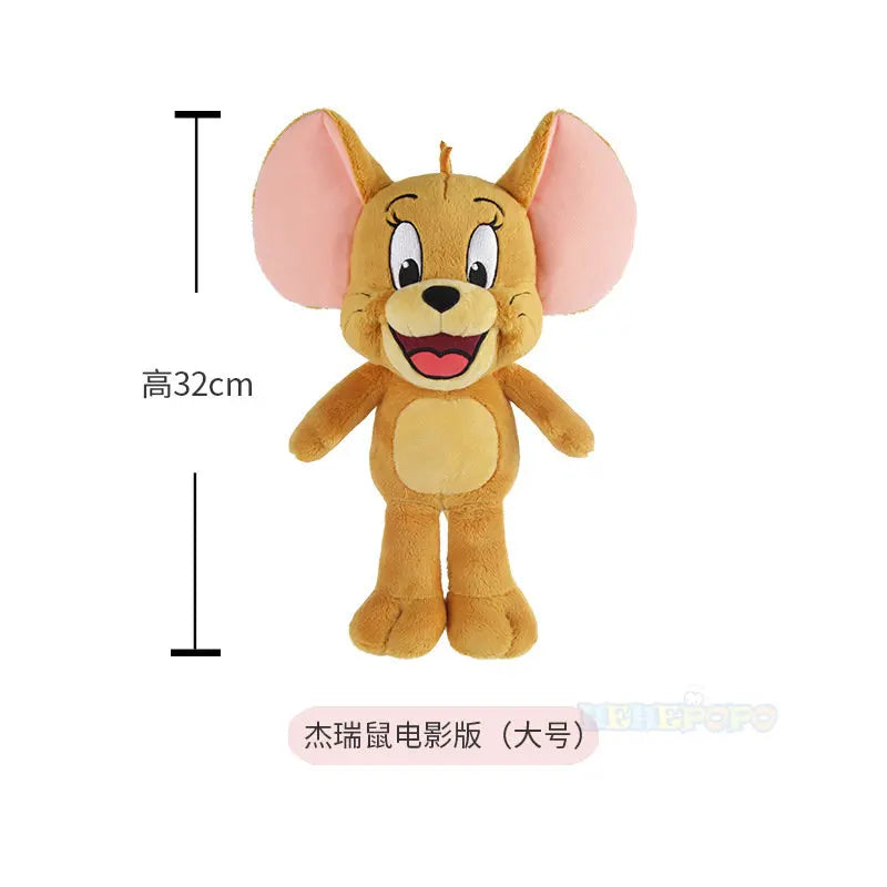Original Tom and Jerry Plush Toy Cartoon Movie Cat Nibbles Mouse Plushies Stuffed Animals Soap Action Figure Studio Doll Toys