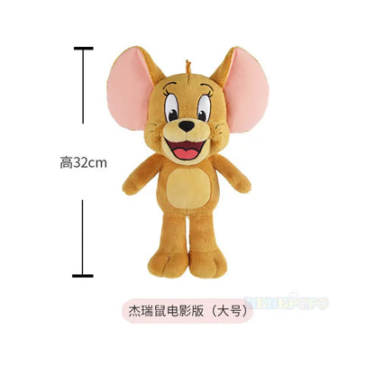 Original Tom and Jerry Plush Toy Cartoon Movie Cat Nibbles Mouse Plushies Stuffed Animals Soap Action Figure Studio Doll Toys
