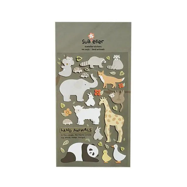 Korean Import Original Suatelier Collection Kawaii Daily Stickers Scrapbooking Diy Journal Stationery Sticker Deco Art Supplies