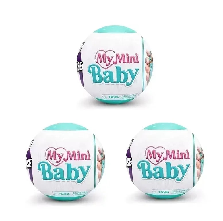 Genuine Zuru My Mini Baby Toy 5 Surpris Ball Ver1 Action Figures My Mini Baby Ver.2 Miniverse Anime Fiugres Decor Birthday Gift