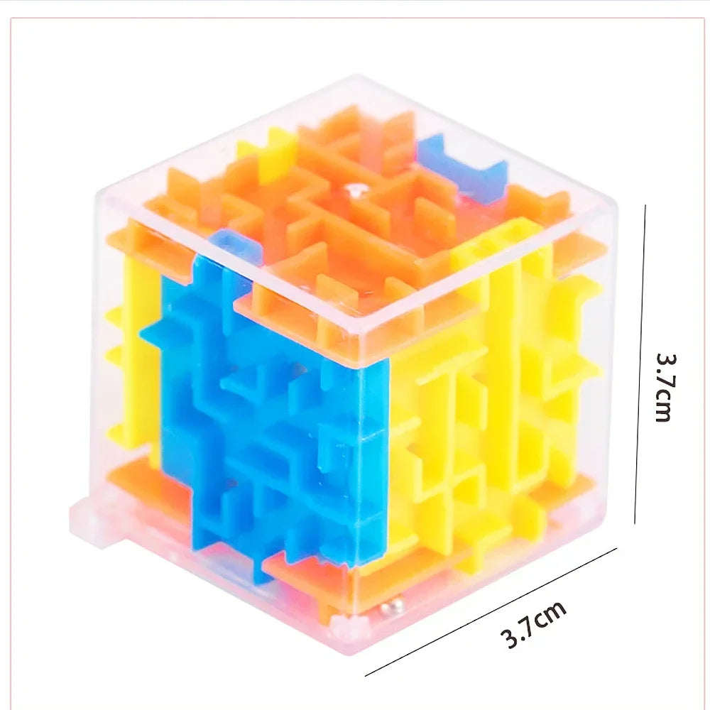Fun 3D Cube Rolling Beads Maze Educational Toys Boys Girls Birthday Wedding Guest Gift Giveaway  Kids Gift Stress Reliever Toys