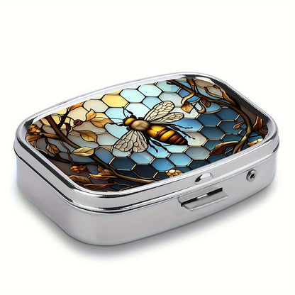 Travel Cases Lovely Colored Medicine Metal Jwelery Organizers Household Holder Iron Cabinet Small pill container  medicine box