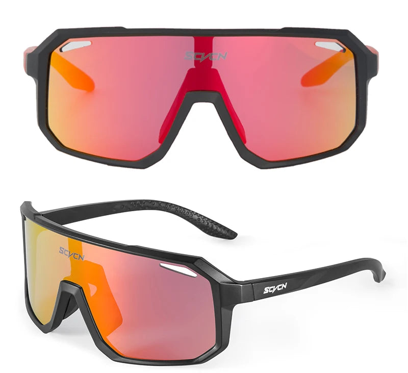 SCVCN New Cycling Glasses Bike Sunglasses Men UV400 Eyewear Outdoor Sports MTB Goggles Bicycle Women Riding Hiking Sunglasses