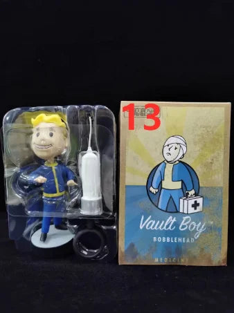 Bobblehead Cute Vault Boy Full Set Anime Action Figure Toys Statue Collection Model Doll  Desktop Ornament Display Toys Gifts