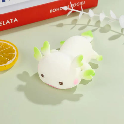 Axolotl Squeeze Ball Cute Fish Relax Cartoon Antistress Squishy Stress Relief Slow Rising For Adult Kids Stretch Toys