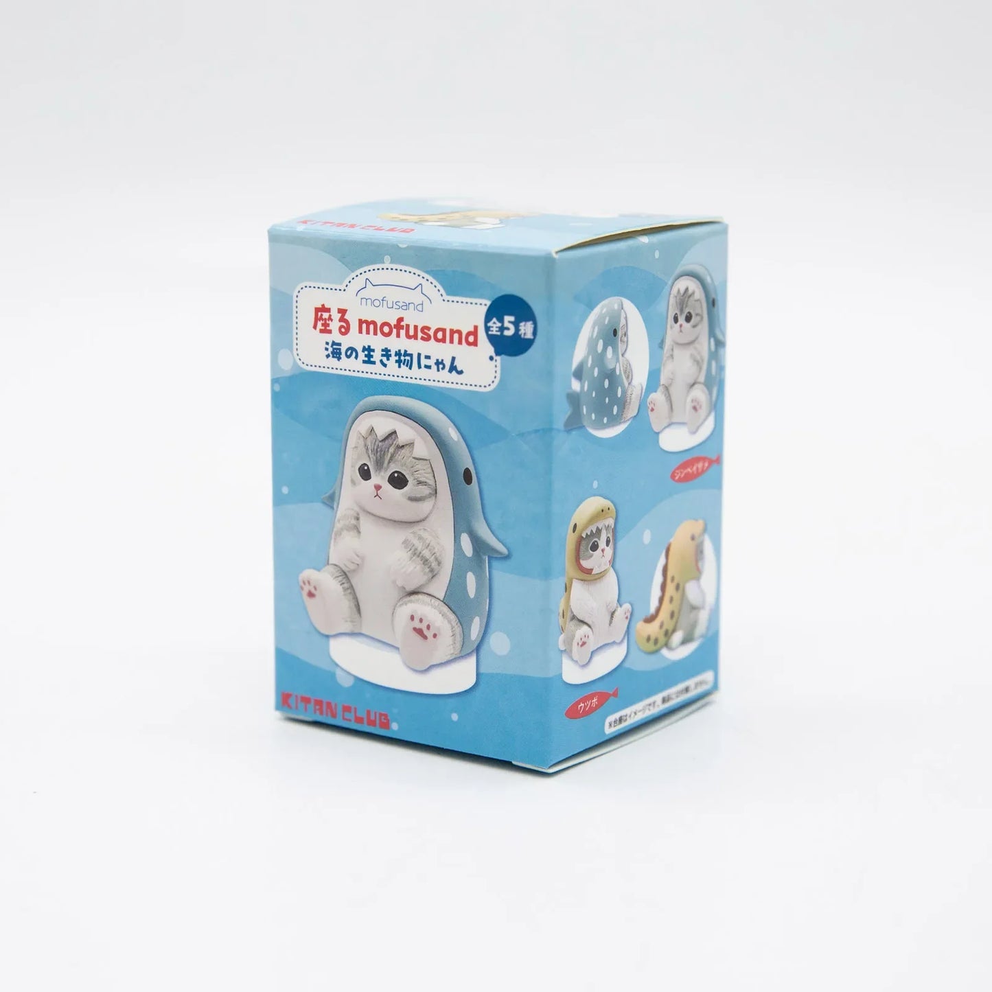 Mofusand Cats Wearing Marine Organism Clothes Blind Box Cute Action Figures Octopus Penguin Otter Table Ornaments Kids Gifts
