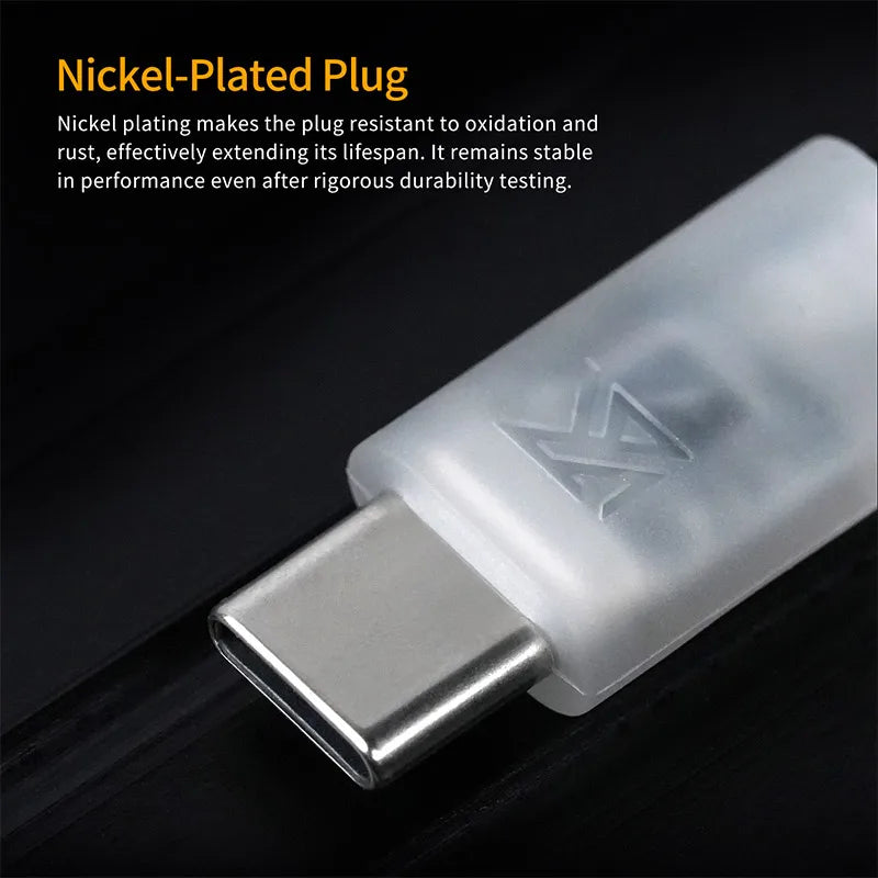 KZ Earphones Cable OFC Silver Plated Upgrade Cable Wire Type-c 2PIN Cables Microphone Optional