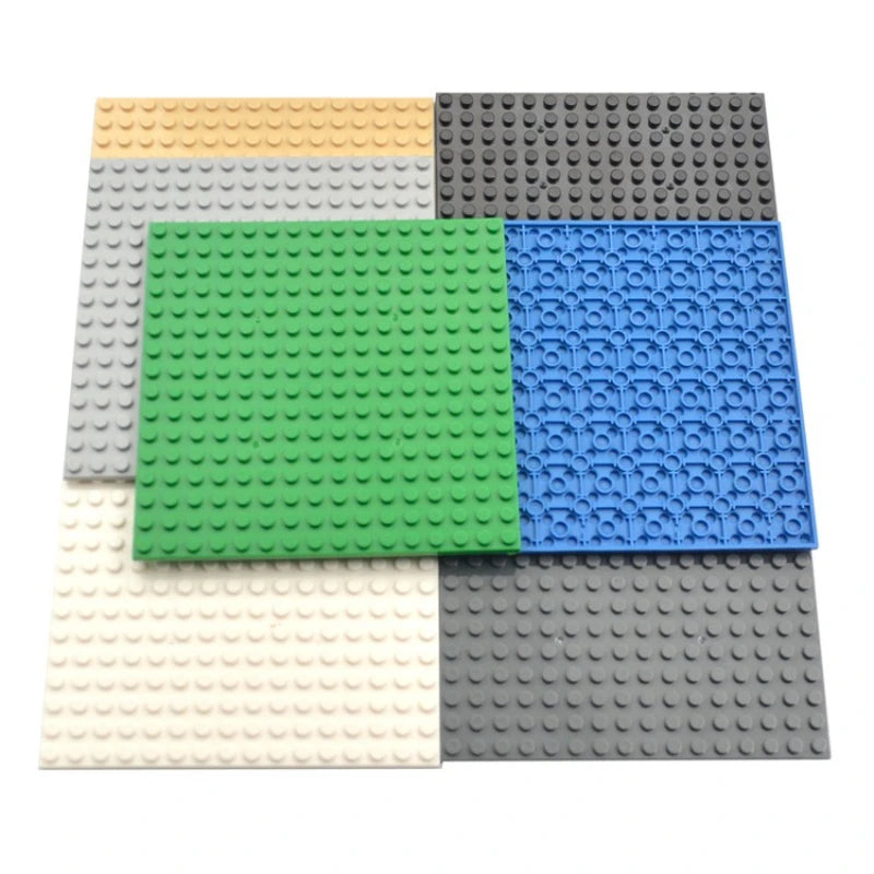 Building Blocks Double-sided Base Plate 16x16 91405 Assemble Parts MOC Bricks Baseplate Idea House Construction Board