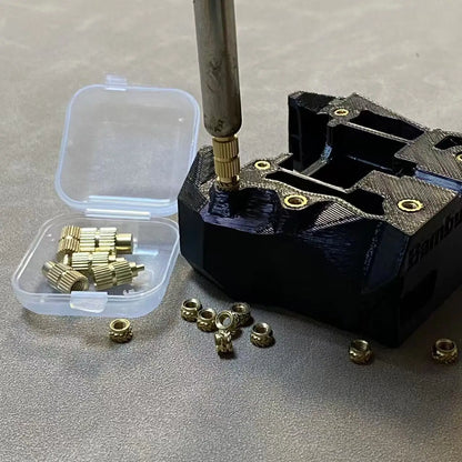 Heat Embedded Nuts Adaptors M2 M2.5 M3 M4 M5 M6 Head Insertion Tips Kit For 936 Soldering Iron Pen