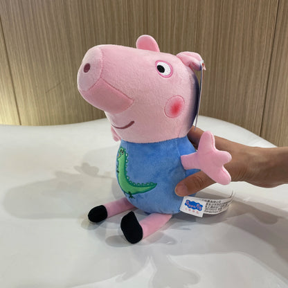 30cm 12'' Genuine Peppa Pig daddy mammy grandpa grandma dinosaur Teddy bear Peppa George Plush Toy Kids Birthday Christmas Gift