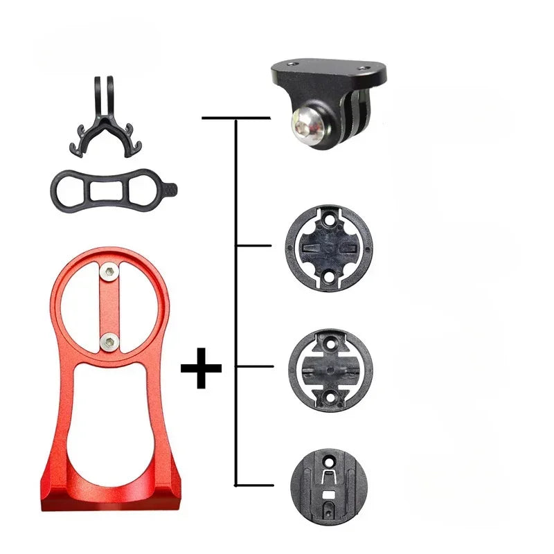 Bicycle  Mobile Camera Holder Base Metal Bike Handlebar Mount Equipment Mountain Road Cycling Bracket for Garmin Bryton CATEYE