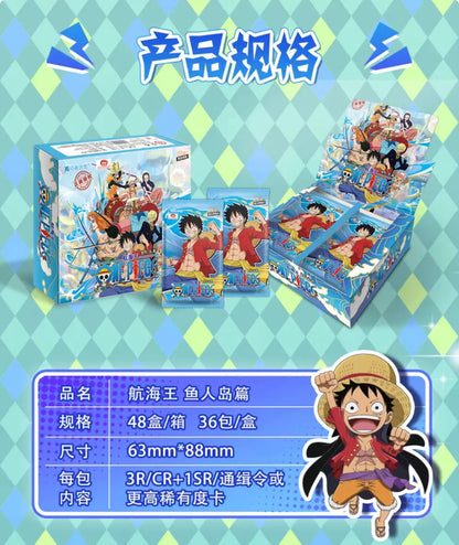 New One Piece Card Straw Hat Pirate Luffy Zoro Nami Classic Anime Character Collection Cards Toys Gifts