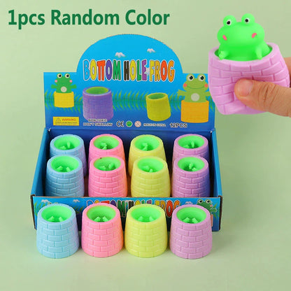 Funny Pop-Up Slow Rebound Squishy Cheese Mouse Cup Hand Antistress Reliever Squirrel Cup Toys for Children Adults