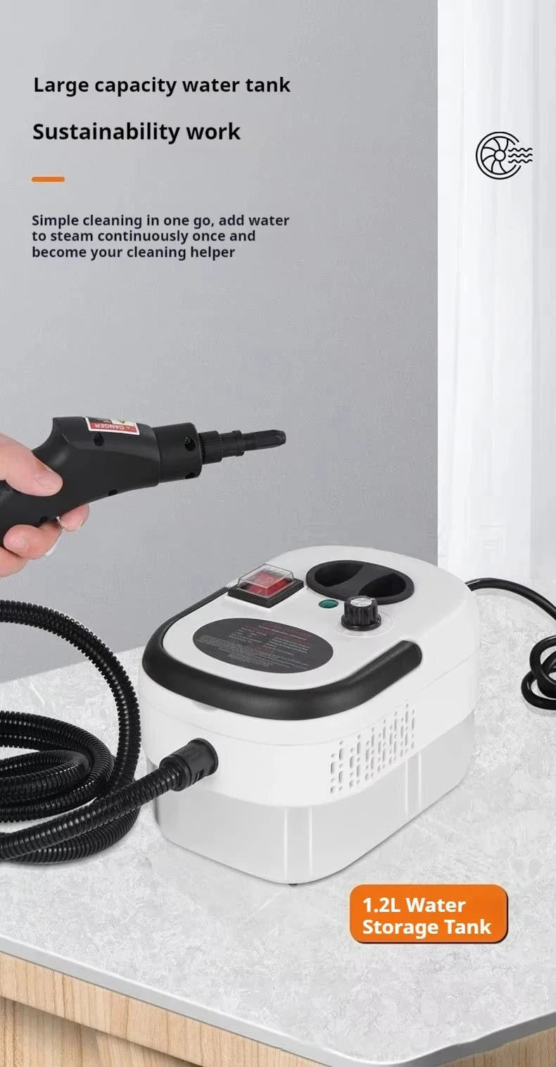 Steam Cleaner High Temperature Sterilization Air Conditioning Kitchen Hood Home /Car Steaming Cleaner 220V EU Plug