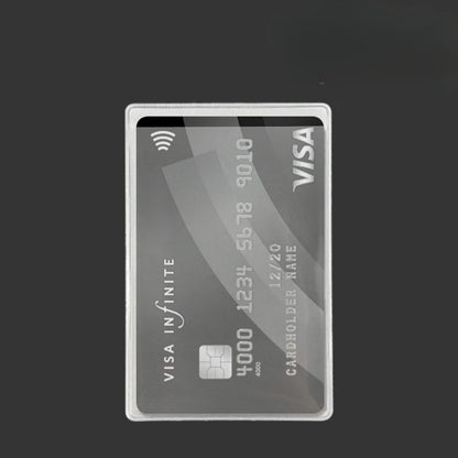 12PCS PVC Waterproof Transparent Card Holder Plastic Card id Holders Case To Protect Credit Cards Card Protector Cardholder Bags