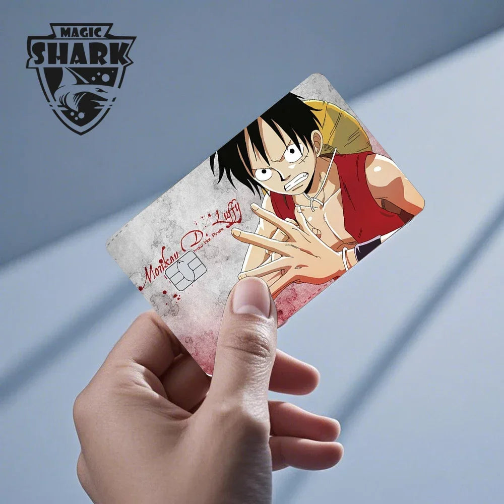 Magic Shark Wanted Anime 3M PVC Matte No Fade Skin Cover Sticker for Metro Debit Credit Card