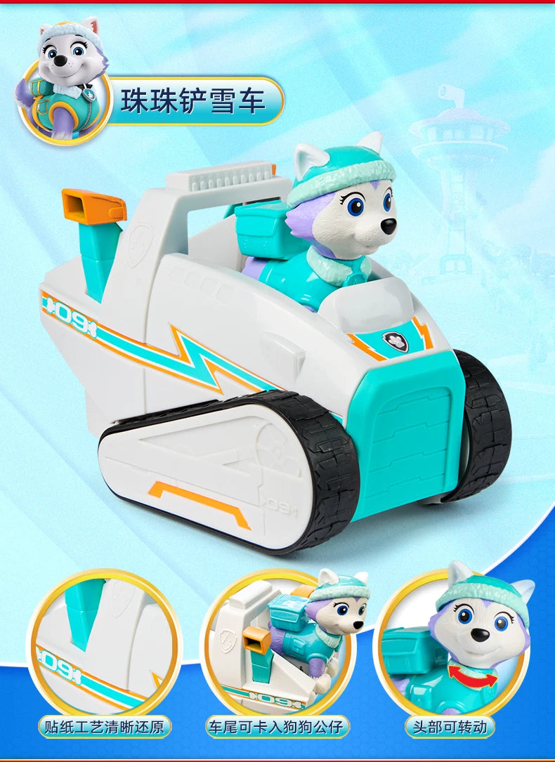 Original Paw Patrol 10kinds Figures Ryder Tracker Everest Chase Rex Skye Rocky Marshall Zuma Action Figure Birthday Gift Toy