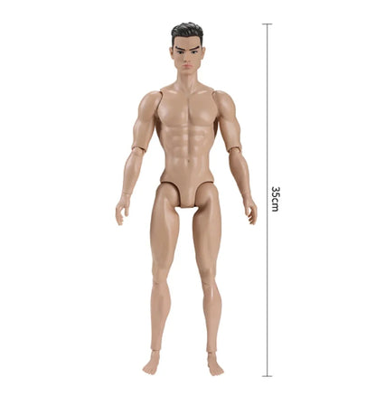30CM Beige Coffee 1/6 Male Yoga Doll Body DIY Dressing Doll Figure Parts Accessories for Collectible Toys