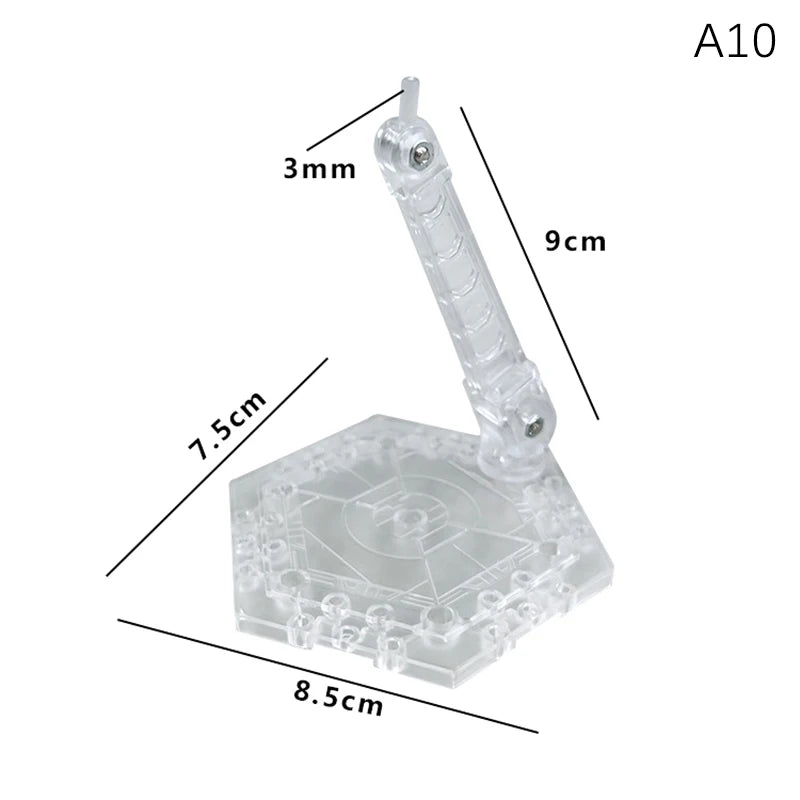 Innovative And Practical Handmade Doll DIY Holder Action Figure Model Base Display Stand Black Bracket For 1/144 HG RG